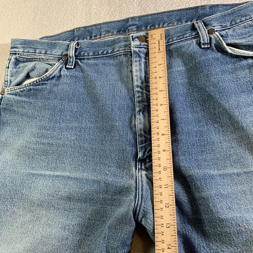 Vintage Wrangler 13MWZGK Cowboy Cut‎ Jeans Mens 40x32 Light Wash Blue Straight